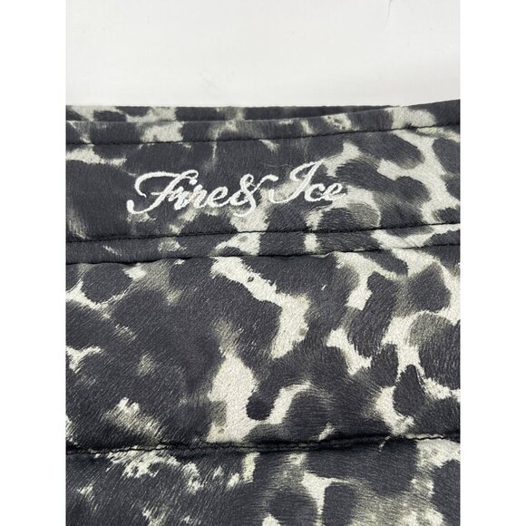 Bogner Fire & Ice Sophy Womens Leopard Print Quilted Puffer Skirt Pockets Down - Picture 5 of 12